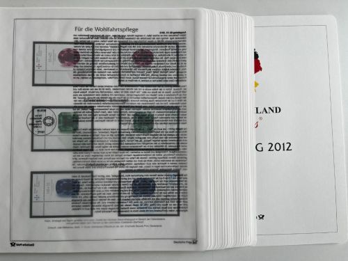 Bund Deutschland Plus 2012 Eckränder, komplett ** + °, m. Deckblatt
