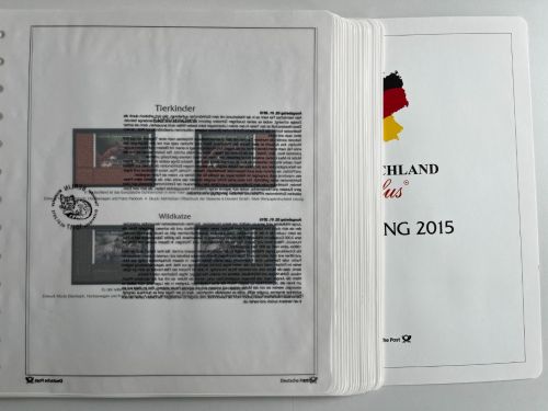 Bund Deutschland Plus 2015 Eckränder, komplett ** + °, m. Deckblatt