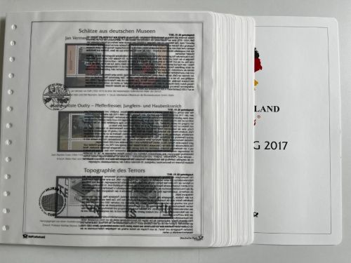 Bund Deutschland Plus 2017 Eckränder, komplett ** + °, m. Deckblatt
