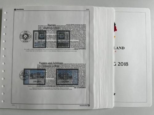 Bund Deutschland Plus 2018 Eckränder, komplett ** + °, m. Deckblatt