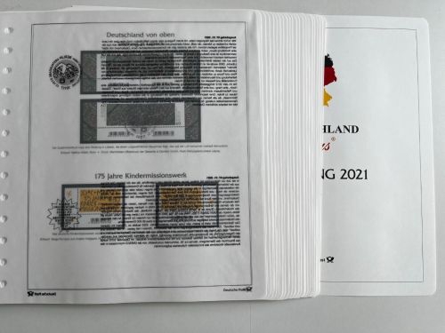 Bund Deutschland Plus 2021 Eckränder, komplett ** + °, m. Deckblatt