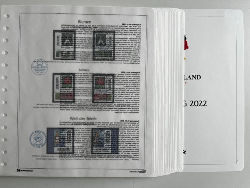 Bund Deutschland Plus 2022 Eckränder, komplett ** + °, m. Deckblatt