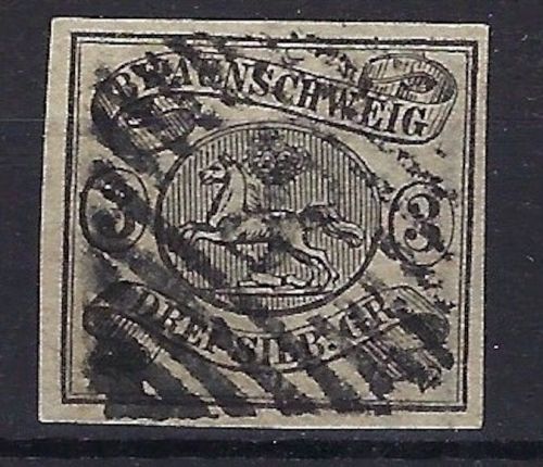 P) Braunschweig Mi 8 a ° vollrandig, einwandfreie Qualität, ME 110€