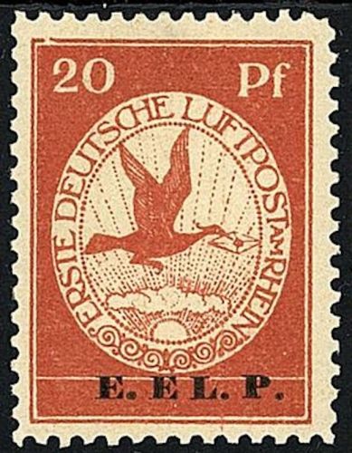 C) DR Flugpost 1912, E.E.L.P. Mi VI mit PF VI , ME 700€