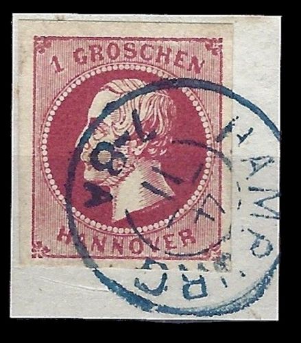 P) Hannover Mi 14 d I ° Luxus Briefstück