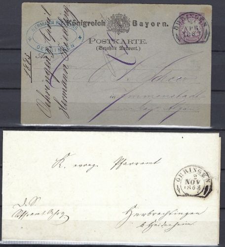 P) Württemberg P 20a mit Steigbügelst. Oehringen auf Bayern P 20a....