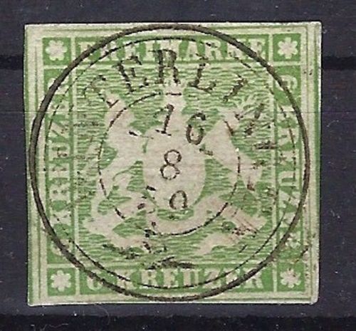 P) Württemberg Mi 8 a ° idealer Reifstempel Winterlingen, ME 80€