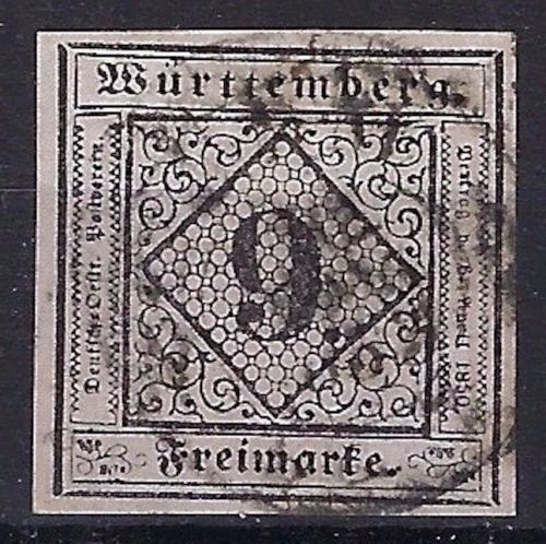 P) Württemberg Mi 4 ° voll-breitrandig