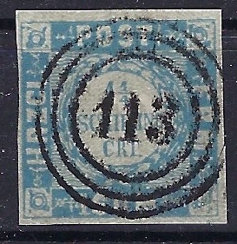P) Schleswig-Holstein Mi 5I° vollrandig, sauber Dreiringst. 113 Altona