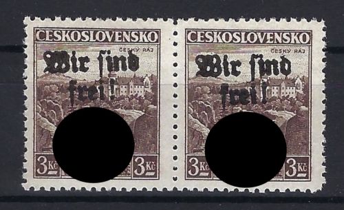 Sudetenland / Mährisch Ostrau Mi 15 ** waag. paar, einwandfrei