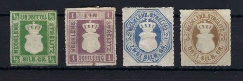 Mecklenburg-Strelitz, Mi 2a (*) 4-5 *, 6 (*), ME 315€