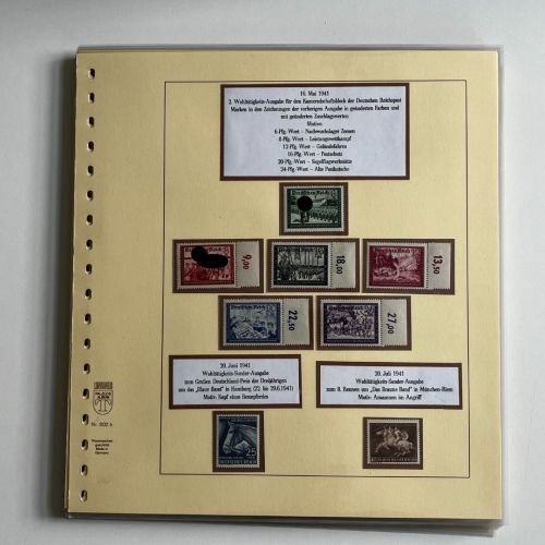 DR 1941-1945, postfrische Partie aus Ausstellungssammlung, ME 539€