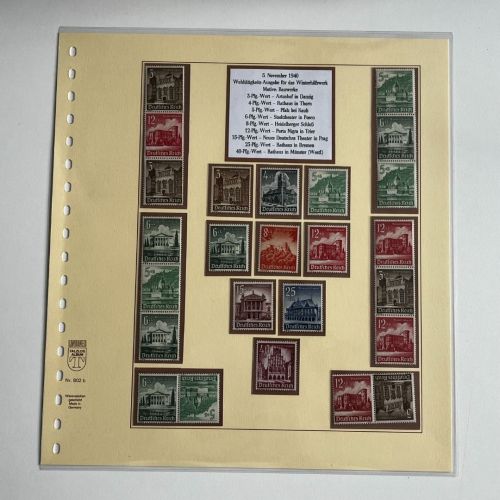 DR 1940, postfrische Partie aus Ausstellungssammlung, ME 355€