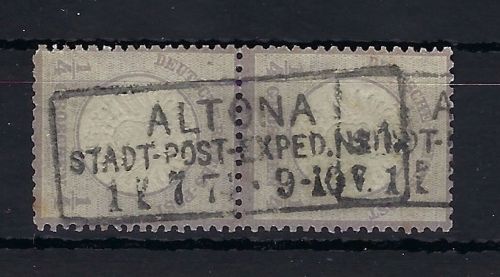 DR Mi 16 senk. Paar mit vollständigem Ra3 Altona, ME 320€