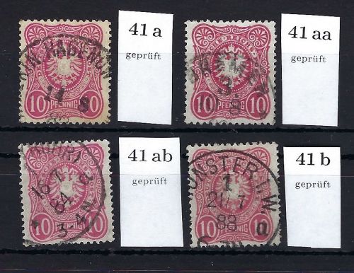 DR Mi 41 a - b gest. und gepr., komplette Garnitur, ME 46,50€