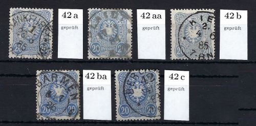 DR Mi 42 a - c gest. und gepr., komplette Garnitur, ME 63,50€