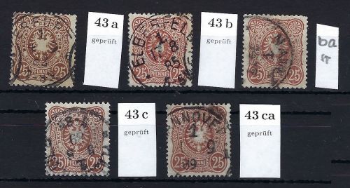 DR Mi 43 a - ca gest. und gepr., (ohne bb), ME 120€