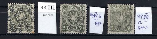 DR Mi 44 ° PF III, VI, VII, jede Marke gest. und gepr., ME 115€