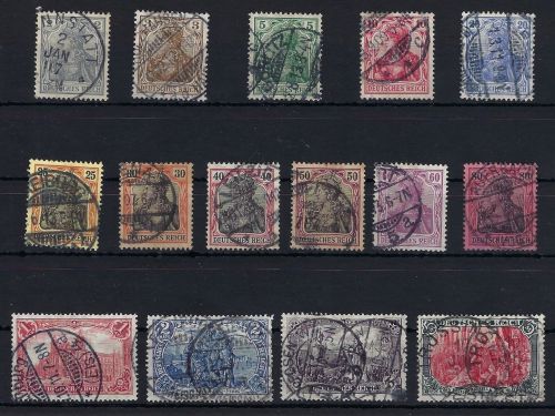 DR Mi 83-93I, 94-97I gestempelt, ME 127€