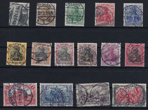 DR Mi 83-93I, 94-97I gestempelt, ME 127€