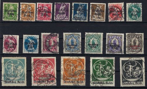 DR Mi 119-138°, Mi 122, 130-138 gep. Infla Berlin, ME 120€