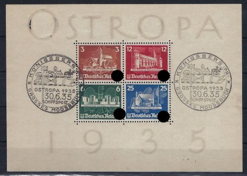 DR Block 3 mit besseren SoSt "Königsberg Schiffspost", ME 1.100€