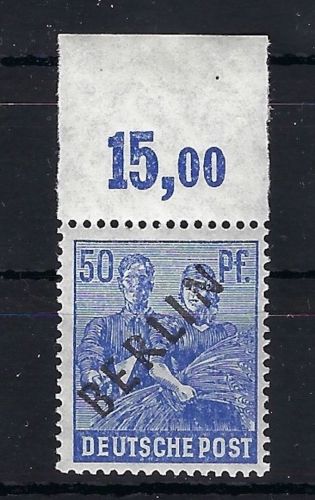 Berlin Mi 6 P OR ndgz ** gepr. Schlegel BPP, ME 140€