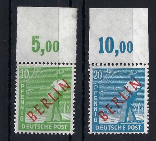 Berlin Mi 24 + 26 P OR ndgz ** gepr. Schlegel BPP, ME 115€