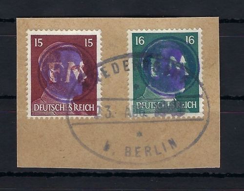 Lokalausgaben 1945-50, Fredersdorf Mi 9-10 Briefstück gep. Zierer BPP