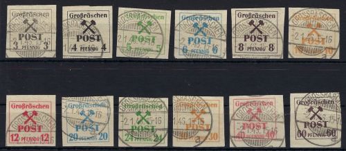 Lokalausgaben 1945-50, Großräschen Mi 31-42 x °