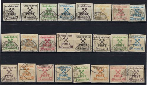 Lokalausgaben 1945-50, Großräschen Mi 31-42 x/y °
