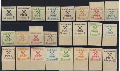 Lokalausgaben 1945-50, Großräschen Mi 31-42 x/y **