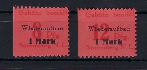 Lokalausgaben 1945-50, Spremberg Mi 15-16 A **