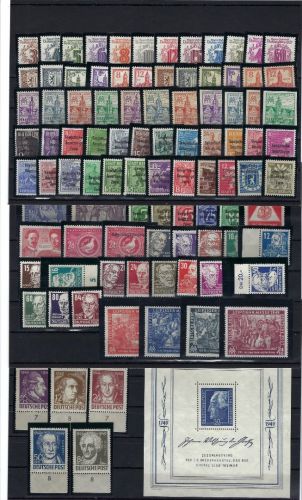 SBZ Mi 138-241 **, inkl. Block 6, ME 330€
