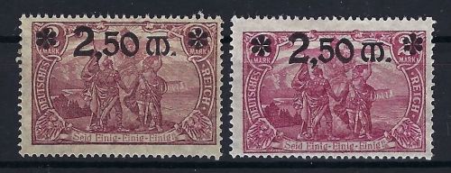 P) DR Mi 118 a/b **, gepr. Bauer BPP, ME 92€