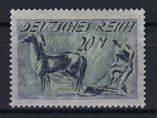 P) DR Mi 196 ** mit PF I, gepr. Bauer BPP, ME 100€