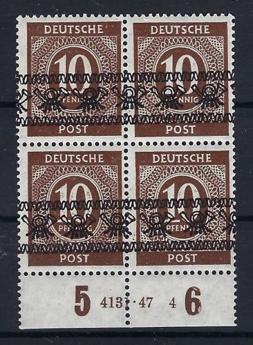 P) Bizone Mi 54 I ** VB mit HAN, gepr.Schlegel BPP, ME €