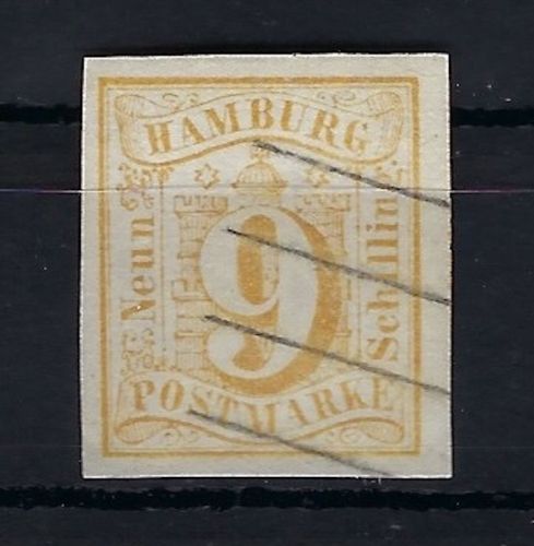 Hamburg Mi 7 ° gepr. W. Engel BPP, ME 2.500€