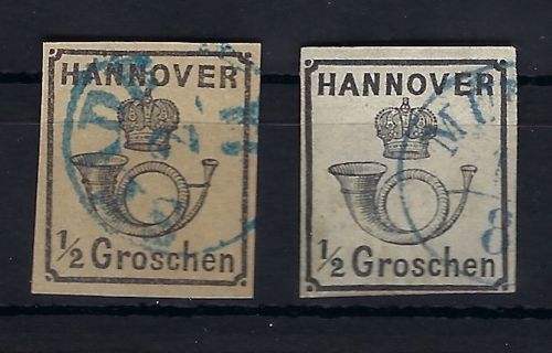 Hannover Mi 17 x/y °, beide vollrandig, ME 650€
