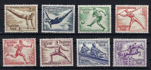DR Olympiade 1936, Mi 606-616 ** in guter Qualität, ME 140€