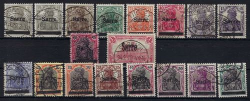 Saargebiet Mi 1-17 ° (Mi 16 gepr. A. Burger BPP) ME 450€