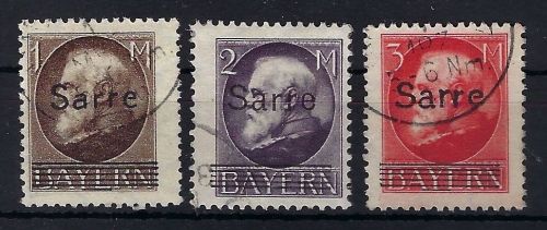 Saargebiet Mi 27 b °, 28 b ° gepr. Burger BPP, 29 °, ME 410€