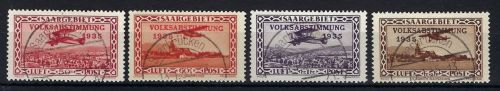 Saargebiet Mi 195-198 °, gepr. Hoffmann bPP, ME 40€