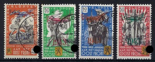 D. Bes. Belgien Flämische Legion, Mi V-VIII ° Gefälligkeitst., ME 800€