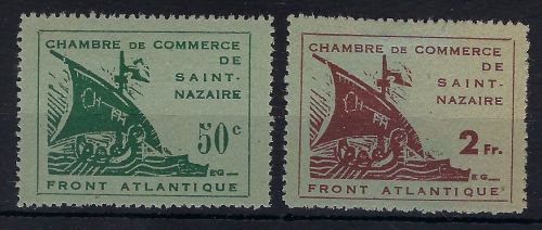 D. Bes. Frankreich, Mi 1-2 (*) ohne Gummi wie verausgabt, ME 600€