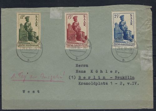 Saar Mi 293-295 FDC, ME 180€