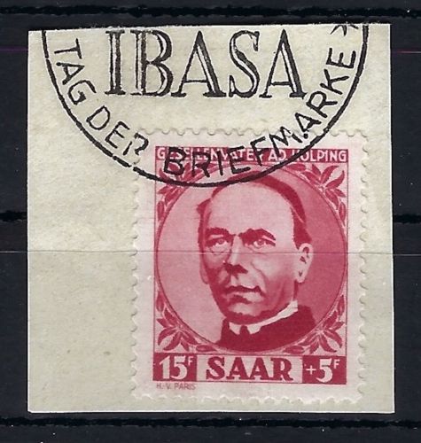 Saar Mi 289 Luxus Briefstück, gepr. C. Ney, ME 100€