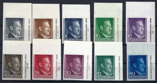 C) Generalgouvernement Mi 71-82 U ** mit DZ, einwandfrei, ME 530€