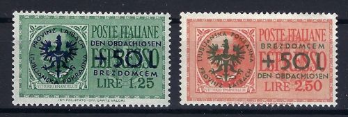 C) D. Bes. Laibach Mi 31-32** (31 gep. Krischke BPP) einwndfrei, ME 320€