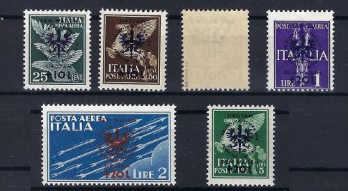 C) D. Bes. Laibach Mi 33-38** einwandfrei (35 gep. Krischke BPP) ME 330€